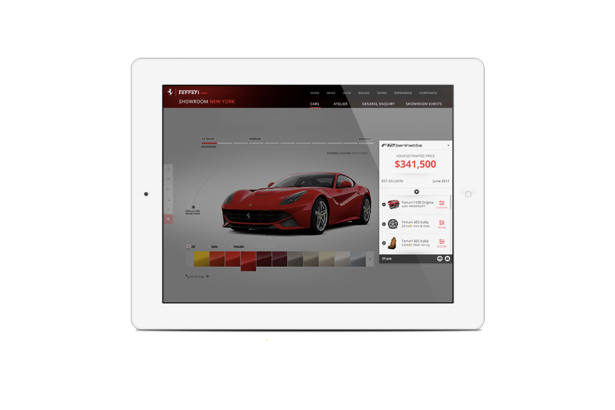 Ferrari configurator